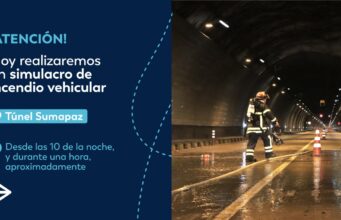 Simulacro en el túnel del Sumapaz